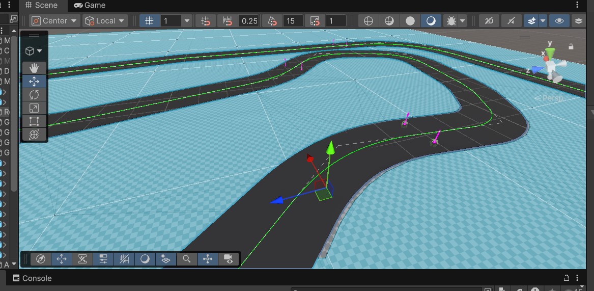 NavMesh Track routing and splines over the city grid